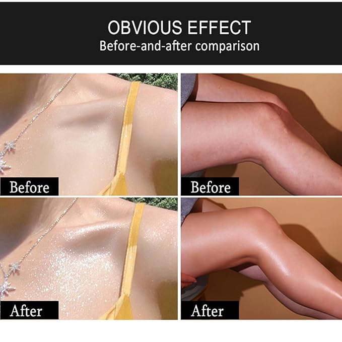 Shimmer Body Luminizer 5 Color Waterproof Smooth Face Body Glow Illuminator Non-sticky Liquid Body Highlight Illuminator for Face & Body & Leg (80 ML, 01 Pearl White)-Velvo Beauty