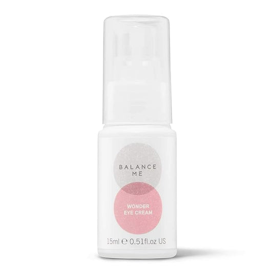 Balance Me Wonder Eye Cream, With Hyaluronic Acid, Reduces Dark Circles & Puffiness, Anti-Ageing & Hydrating Eye Gel, For All Skin Types, 100% Natural, Vegan & Cruelty Free Made In UK, 0.5 Fl Oz-Velvo Beauty