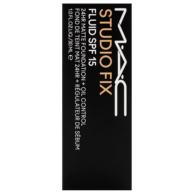 Studio Fix Fluid SPF 15 24Hr Matte Foundation Plus Oil Control - NC27 by MAC for Women - 1 oz Foundation-Velvo Beauty