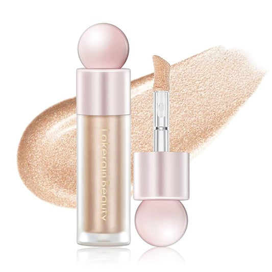 Liquid Highlighter Makeup, Natural Silky Shimmer Finish Face Highlighter, Highly Pigmented, Lasting, Blendable, Soft Cream For Face, 0.25fl.oz (#02 Champagne Shimmer), 1.3 Ounce, 1 Pack-Velvo Beauty