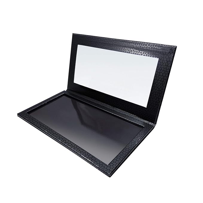 Magnetic Palette Empty Eyeshadow Makeup Palette with Shatterproof Mirror for Eyeshadow Lipstick Blush Powder (Black)-Velvo Beauty