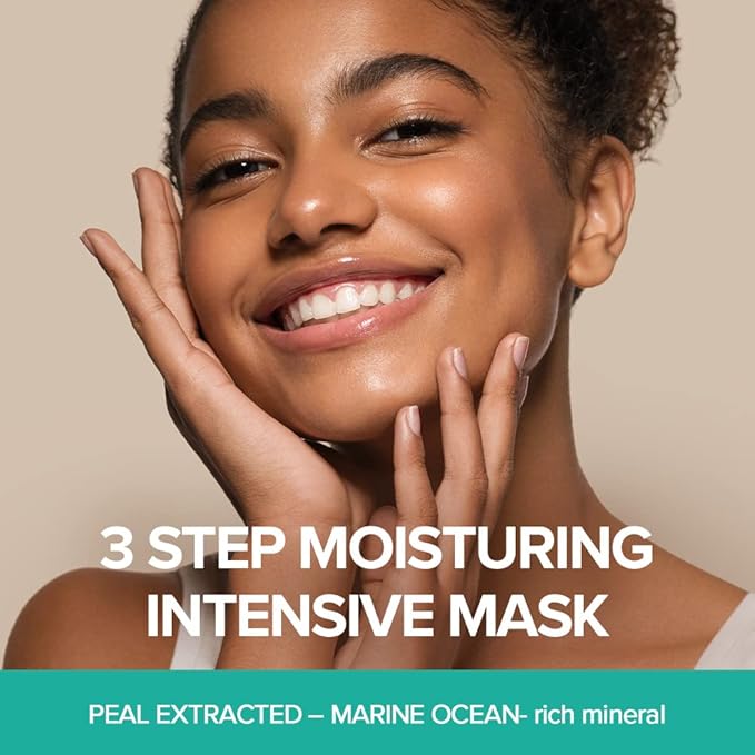 JMsolution Marine Luminous Pearl Deep Moisture 3 Step Skin Care Face Mask - Korean Skincare Facial Mask - boosting Brightening Moisturizing-10 Sheets for Dry Skin-Velvo Beauty