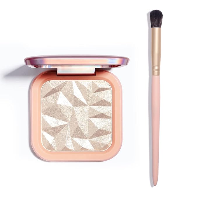 ELLESY Highlighter Makeup Palette Face Highlighter Palette Glitter Illuminator Highlighter Palette Shimmer Highlighter Powder Kit Highlight Makeup Palette -SUN GLOW-Velvo Beauty