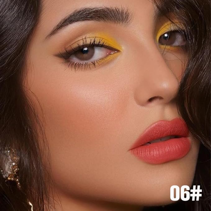 evpct Orange Red Peel Off Lip Stain Tints, Liquid Lipstick Lip Stain Long Lasting Waterproof for Women, Non-stick Cup Lipstick Peel Off Highly Pigmented Not Faded Smudge-proof Easy to Apply, 06-Velvo Beauty