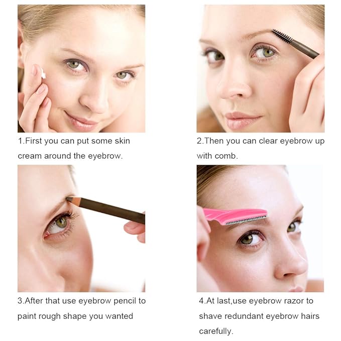 66 Eyebrow Razor and Face Razor for Women and Men, Eyebrow Hair Trimmer and Shaver with Protective Cover,Safe and Newbie Friendly-Velvo Beauty