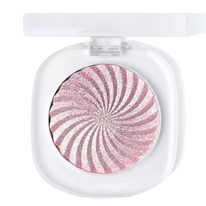 Cream Highlighter Makeup Palette, Glow Highlighters Makeup Powder, Suit for Cheeks, Body, Eyeshadow, Silver Light Pink Rose Gold Purple Champagne, Vegan, Talc Free (02)-Velvo Beauty
