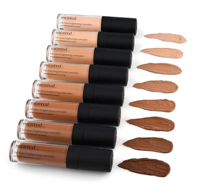 Mented Cosmetics Full-Time Eye Brightening Concealer for Women, Lightweight Full-Coverage Eye Makeup Concealer, Under Eyes Make Up Corrector, Blemishes & Contour, CEO-Velvo Beauty