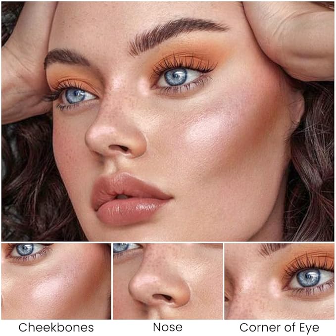 evpct 2in1 Face Shaping & Contouring Stick Cream Contour Concealer Bronzer Stick Makeup Kit for Beginner Face Highlighter Makeup Stick contorno maquillaje de maquillaje profesional,NEW Light Medium-Velvo Beauty