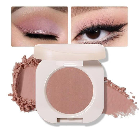 Pressed Single Matte Tan Eyeshadow Palette, Brown Eyeshadow For Old Women, Neutral Matte Pressed Powder Single Vegan Eyeshadow; Talc, Paraben & Cruelty Free, (03)-Velvo Beauty