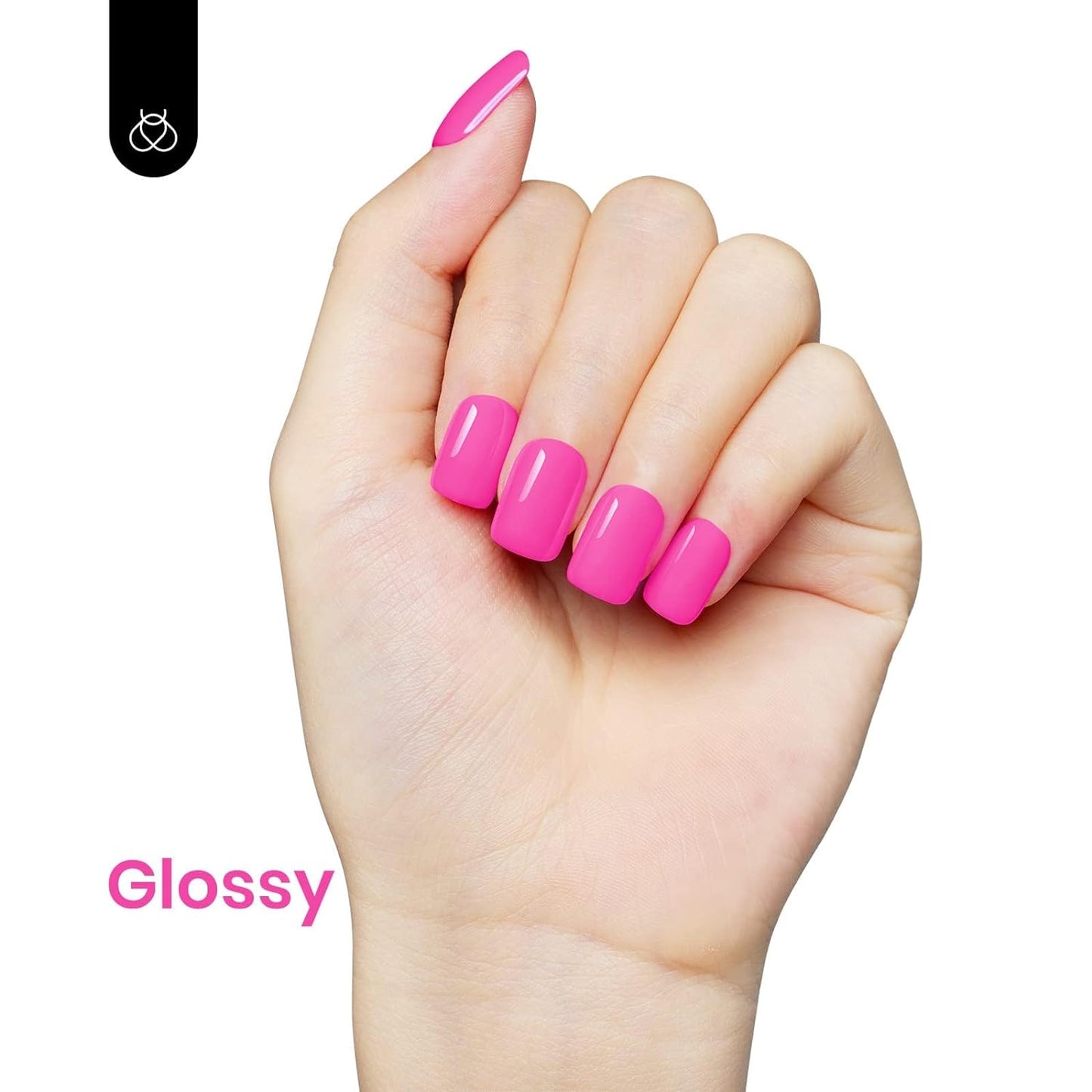 Beetles Hot Pink Gel Nail Polish, 1Pcs 15ml Cosmos Bouquet Pink Gel Polish Soak Off Uv Nail Lamp Needed Nail Art Manicure for Women-Velvo Beauty