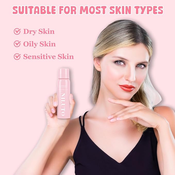 Hair Identifier Spray for Face Shaving, Moisturizing and Skin Care Dermaplaner Spray,Skin Body Hair Identifier Comfortable Face Shaving Powder (Pink 2Pack)-Velvo Beauty