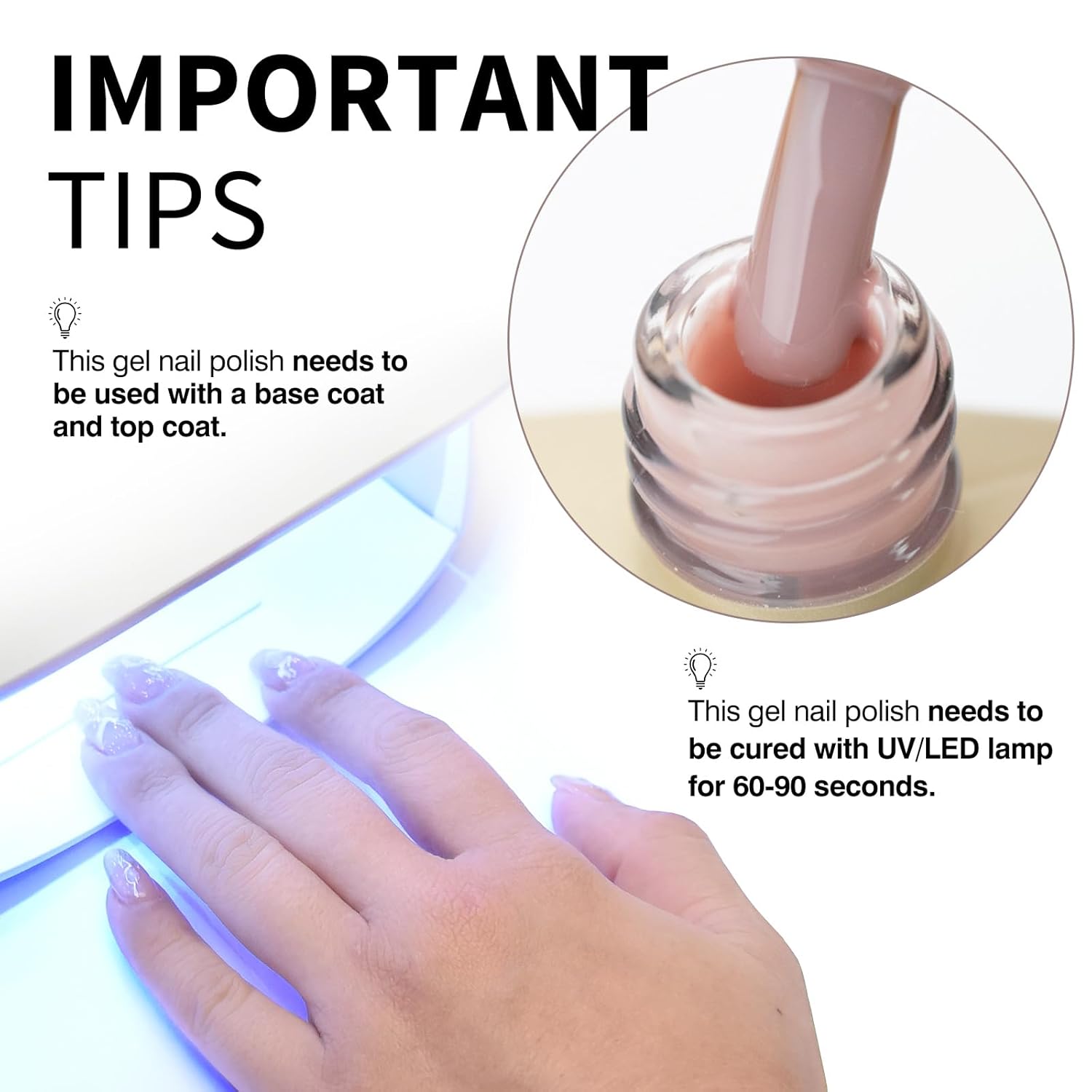 CANNI Nude Pink Jelly Gel Polish – 9ML Translucent Sheer Nude Soak-Off UV/LED Gel Nail Polish for DIY Manicure or Salon Use-Velvo Beauty