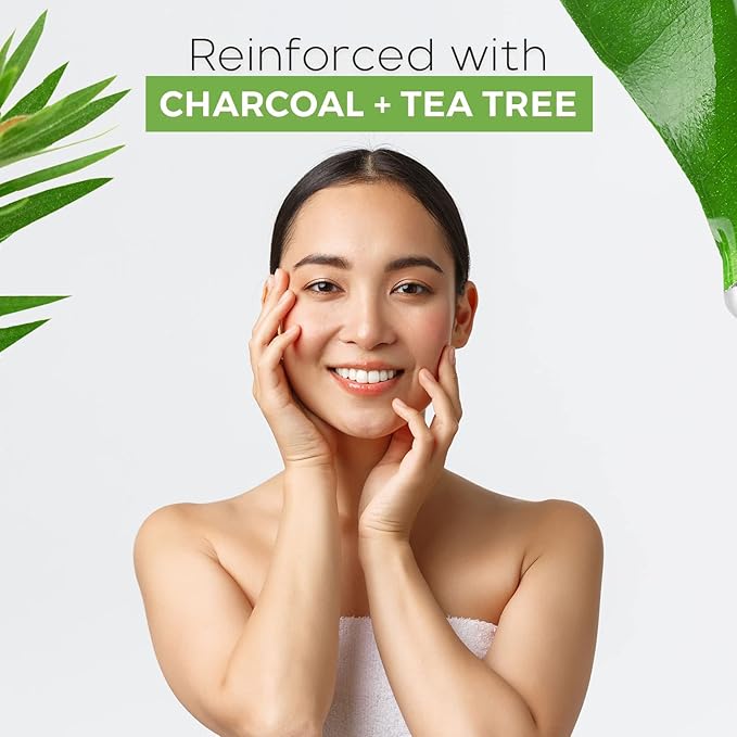 Charcoal & Tea Tree Peel-Off Face Mask - Blackhead Remover, Acne Treatment, Unclogs Pores, Deep Cleansing - Dermatologist Tested Korean Skincare, Clean Beauty, Cruelty-Free - 6.7 Fl oz-Velvo Beauty