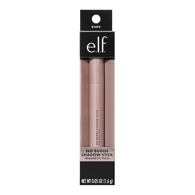 e.l.f. No Budge Shadow Stick, Longwear, Smudge-Proof Eyeshadow, Twist-up Design & Built-in Sharpener, Vegan & Cruelty-Free, Magnetic Pull-Velvo Beauty