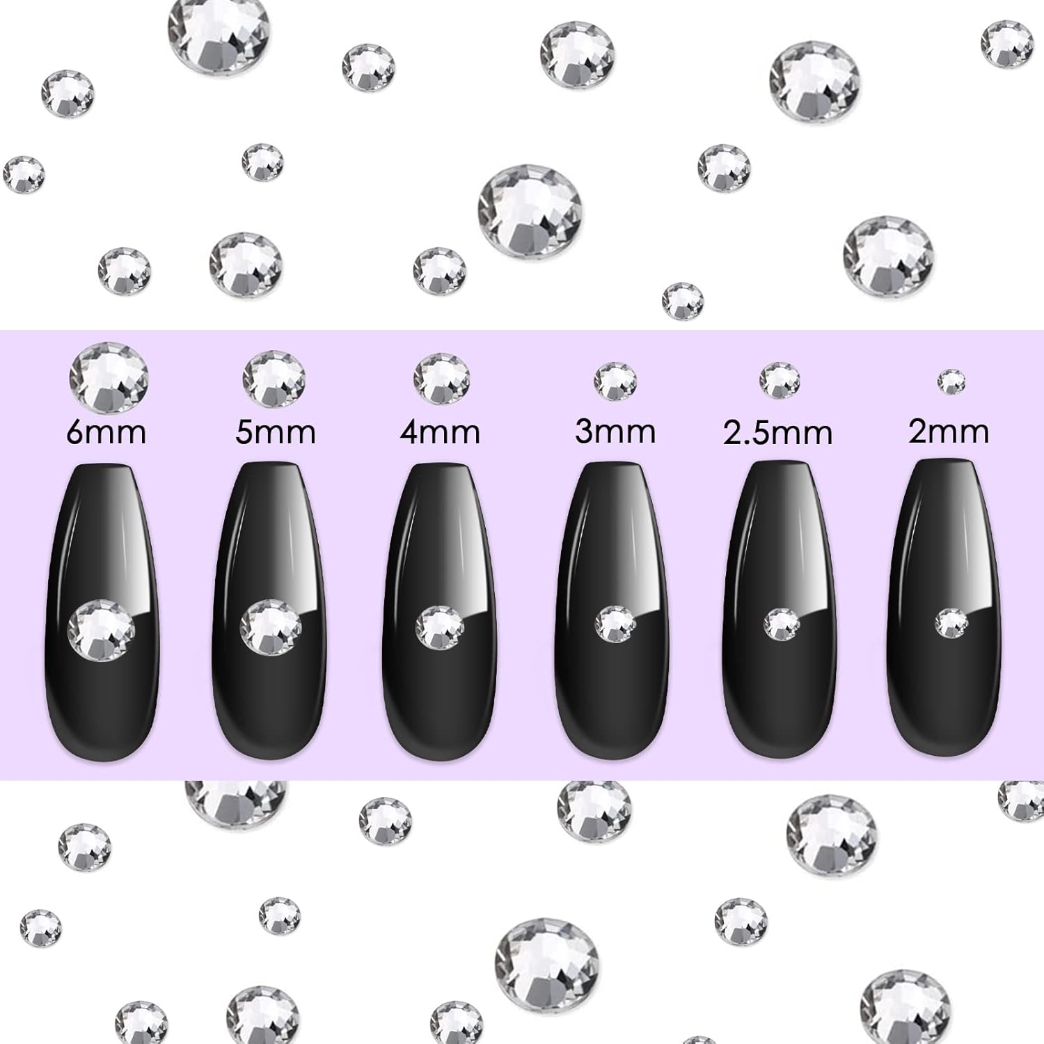 Canvalite 2784PCS Rhinestones Flatback Gems, Nail Rhinestones Nail Art Gems with Jewelry Glues, Pick Up Tweezers and Rhinestone Picker Dotting Pen, Nail Art Tools for Nails, Clothes, Face, Crafts-Velvo Beauty