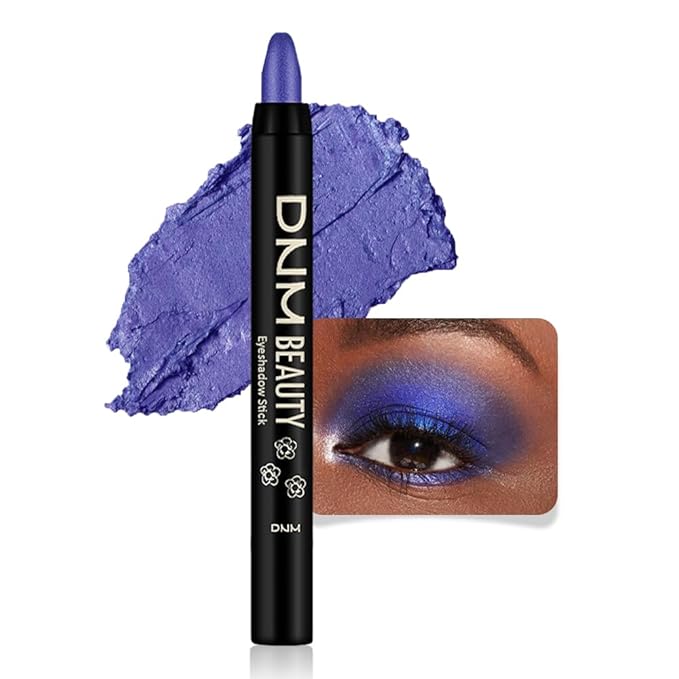 evpct Blue Shimmer Cream Eye Shadow Brightener Sticks Set for Eyes, Blue Shimmery Pencil Eye shadow Applicator Stick Pen Palette Makeup Waterproof sombras en crema para ojos 32#-Velvo Beauty
