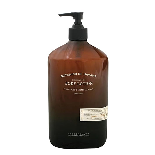 Archipelago Botanicals Botanico De Havana Lotion, Moisturizing Sugar Cane Pineapple & Orange Body Lotion for Soft, Healthy Skin, Paraben Free, Phthalate Free, 15.3 oz-Velvo Beauty