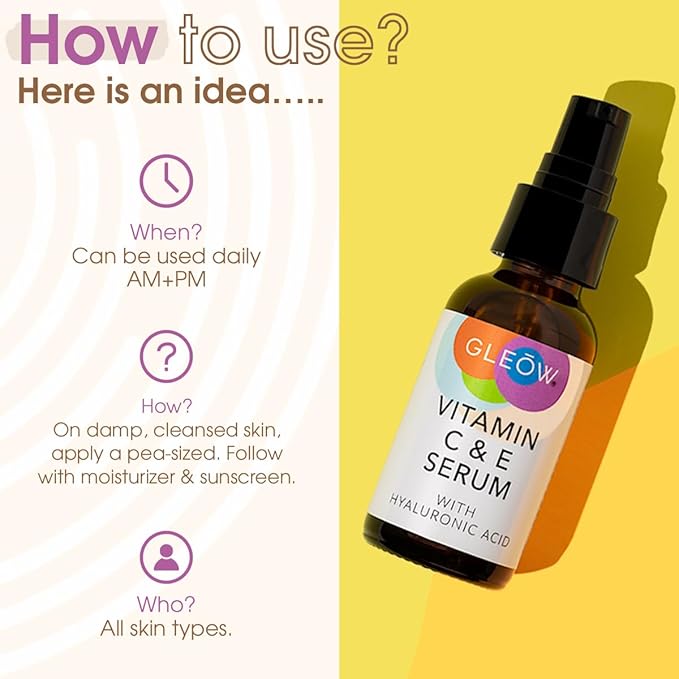 Vitamin C Face Serum, Hydrating Vitamin C Serum for Face with Hyaluronic Acid, Suitable For All Skin Types, Targets the Appearance of Dull Spots 2oz-Velvo Beauty