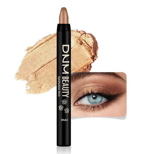 evpct Beige Gold Shimmer Cream Eye Shadow Brightener Sticks Set for Eyes, Gold Shimmery Matte Pencil Eye shadow Applicator Stick Pen Palette Makeup Waterproof sombras en crema para ojos 15#-Velvo Beauty
