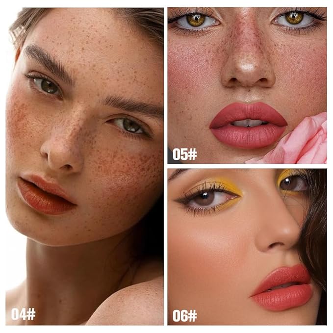 evpct 3Pcs Peel Off Lip Stain Tints, Nude Brown Orange Red Matte Liquid Lipstick Lip Stain Long Lasting Waterproof for Women, Non-sticky Lipstick Peel Off High Pigment No Faded Smudge-proof Lip Stains-Velvo Beauty