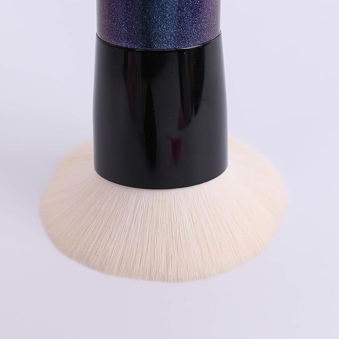 ENERGY Foundation Makeup Brush With Brush Clean Flat Top Kabuki for Face - Perfect For Blending Liquid, Cream or Flawless Powder Cosmetics - Buffing, Stippling, Concealer - Premium Quality Synthetic Dense Bristles-Velvo Beauty