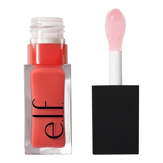 e.l.f. Glow Reviver Lip Oil, Nourishing Tinted Lip Oil For A High-shine Finish, Infused With Jojoba Oil, Vegan & Cruelty-free, Pink Quartz-Velvo Beauty
