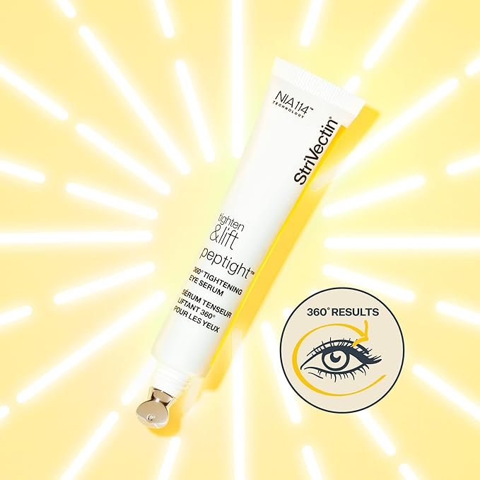 StriVectin Tighten & Lift Peptight 360 Degree Eye Serum with Tightening & Brightening Peptides for Wrinkles, Under Eye Bags and Puffiness, 1 fl. Oz-Velvo Beauty