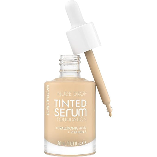 Catrice | Nude Drop Tinted Serum Foundation | Lightweight, Hydrating, Buildable Coverage | Enriched with Hyaluronic Acid & Vitamin E | Vegan & Cruelty Free (005W)-Velvo Beauty