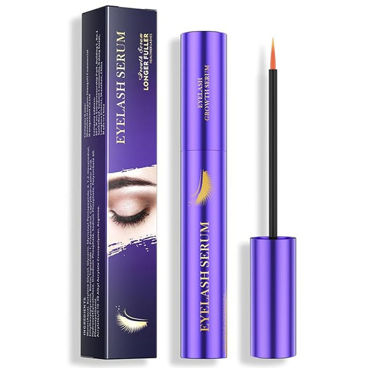 Lash Serum - 8ml Rapid Eyelash Growth Serum for Thickness, Stronger, Healthier Lashes & Brows - Vegan & Cruelty-Free-Velvo Beauty