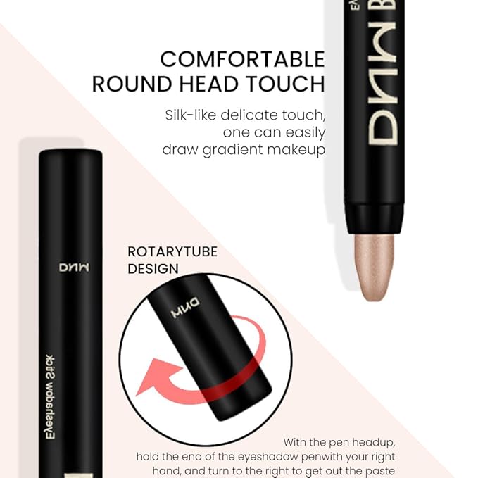 evpct 2Pcs Cream Eyeshadow Sticks Set for Eyes Pearl White & Mocha Beige Shimmer Eye Crayon Shadow Brightener Stick Pencil Pen Bulk sombras en crema para ojos 01+14-Velvo Beauty