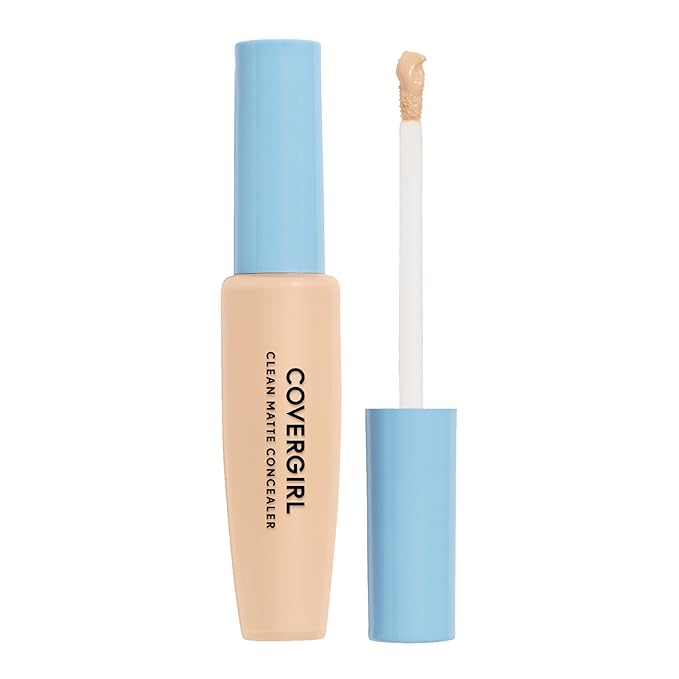 COVERGIRL - Clean Matte Concealer, Oil-Free, Lightweight Formula, Blendable, Natural-Looking Coverage, 100% Cruelty-Free-Velvo Beauty