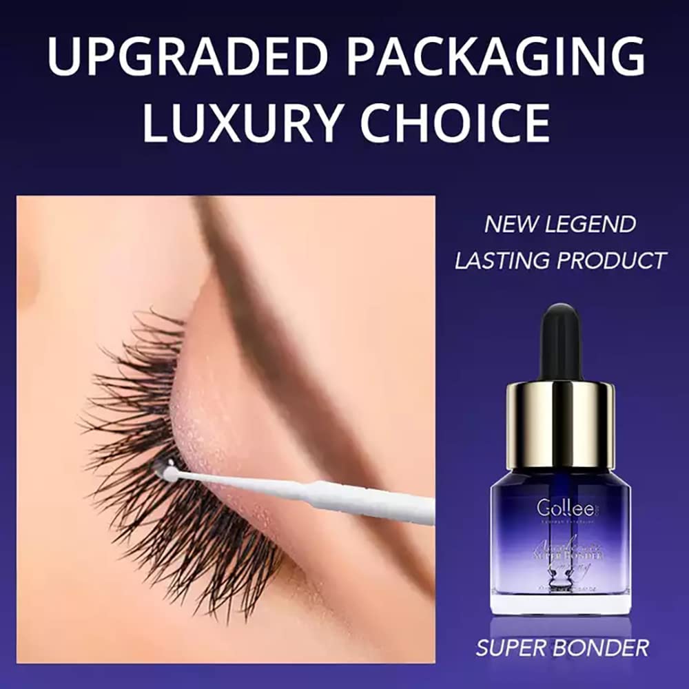 Super Bonder for Eyelash Extension Longer Retention Lash Glue Accelerator Eyelash Bonder for Lash Extensions Lash Sealant Lash Bonder Adhesive Companion Eyelash Extension Bonder -15ML-Velvo Beauty