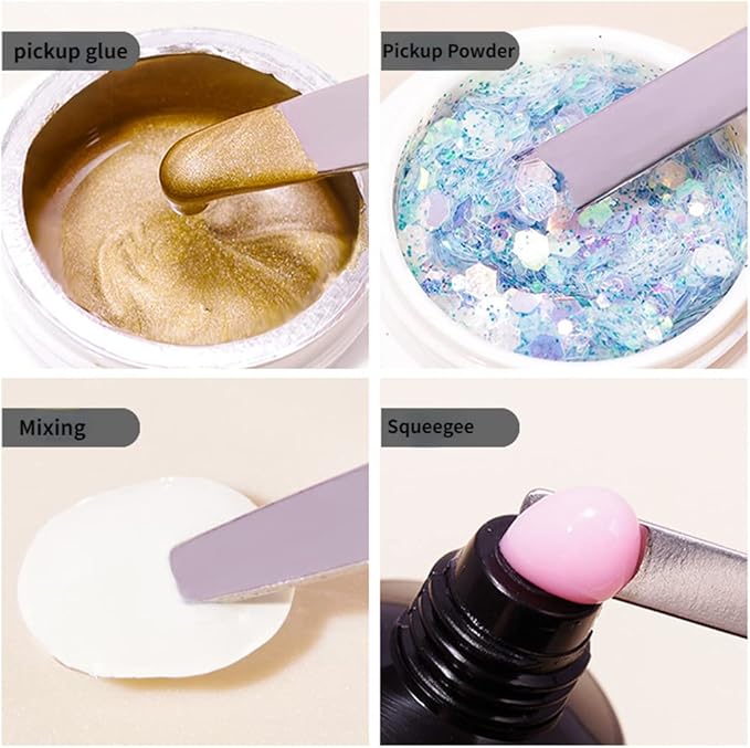 Makeup Mixing Palette,Stainless Steel Foundation Palette Cosmetic Mixing Makeup Palette Eye Shadow Eyelash Makeup Plate with Spatula Rod for Mixing Foundation Eye Shadow Eyelash Nail Art-Velvo Beauty
