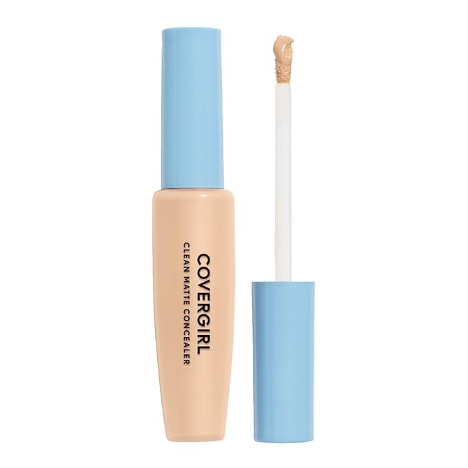 COVERGIRL - Clean Matte Concealer, Oil-Free, Lightweight Formula, Blendable, Natural-Looking Coverage, 100% Cruelty-Free-Velvo Beauty