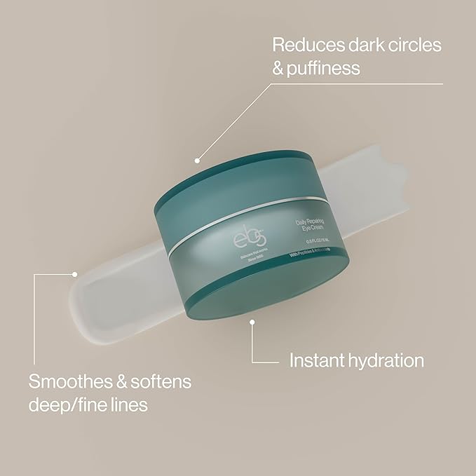 eb5 Daily Repair Eye Treatment | Under Eye Cream for Dark Circles and Puffiness | Anti-Aging Eye Cream with Peptides for Women and Men - 0.50oz-Velvo Beauty