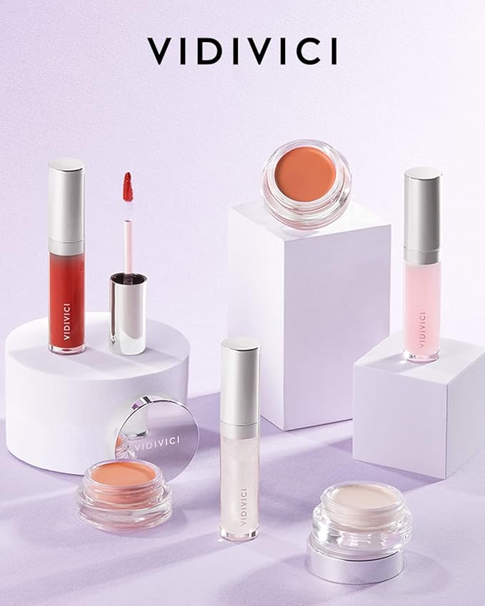 VIDIVICI Millennial Glow Cream Blush 03 Pansy Lavender - Creamy Face Cheek Blusher for Smooth & Silky Skin - Soft Satin Finish with Natural Color - For Fair to Light Skin Tone, 0.21 oz.-Velvo Beauty
