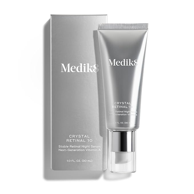 Medik8 Crystal Retinal 10 - Firming, Advanced Skin Retinaldehyde Face Serum - Night Serum with Hyaluronic Acid and Vitamin E - Gluten Free - 1 oz-Velvo Beauty