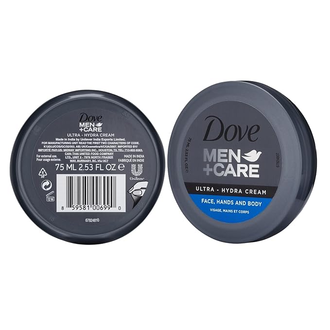 Dove Men+Care Ultra Hydra Cream Lotion, 2.53 Fl Oz (Pack of 12)-Velvo Beauty