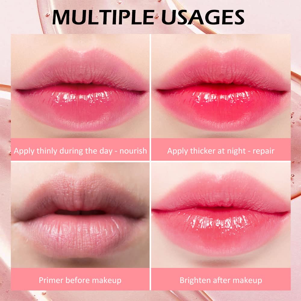 evpct 6Pcs Mini Clear Color Change Changing PH Tinted Lip Gloss Sets for Women, Lip Oil Gloss Balm Tint Stain Glaze Pack Hydrating Moisturizer Lipstick Magic labiales magicos 0.071fl.oz *6-Velvo Beauty