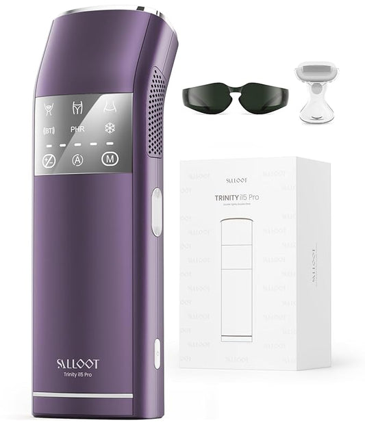 IPL Laser Hair Removal for Women and Men, 2 Lights, 2℃, 16.6 cm² Sapphire Ice Cooling for Sensitive Skin, 4-Pulse Mode for Ingrown Hair, Bikini, Face, Body Permanent Epilator Home Hair Removal Device-Velvo Beauty
