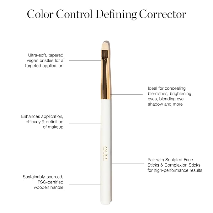 Ogee Makeup Brush Set - Includes Professional Quality Foundation Blender Brush, Ultra-Soft, Precision Brush & Makeup Brush Cleaner-Velvo Beauty