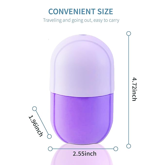 Ice Roller for Face,Ice Face Roller Skin Care ,Face Ice Pack Ice Facial and Eyes Cube Massager tools.Contains Essence Set (Set-Purple)-Velvo Beauty