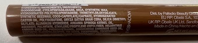 Palladio Waterproof Eyeshadow Stick with Blending Sponge, Long Lasting & Effortless Application, Smudge Free & Crease Proof Formula, Matte & Shimmer Shades, Buildable Eye Shadow (Bronze Shimmer)-Velvo Beauty