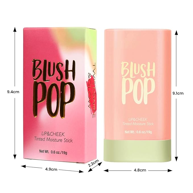 Highlighter Makeup Stick - Blush Highlighters Makeup Stick for Face & Body, Natural Silky Shimmer Highlight, Bendable Long Lasting Highlighter Wand, Cream Korean Highlighter (Rose Gold)-Velvo Beauty