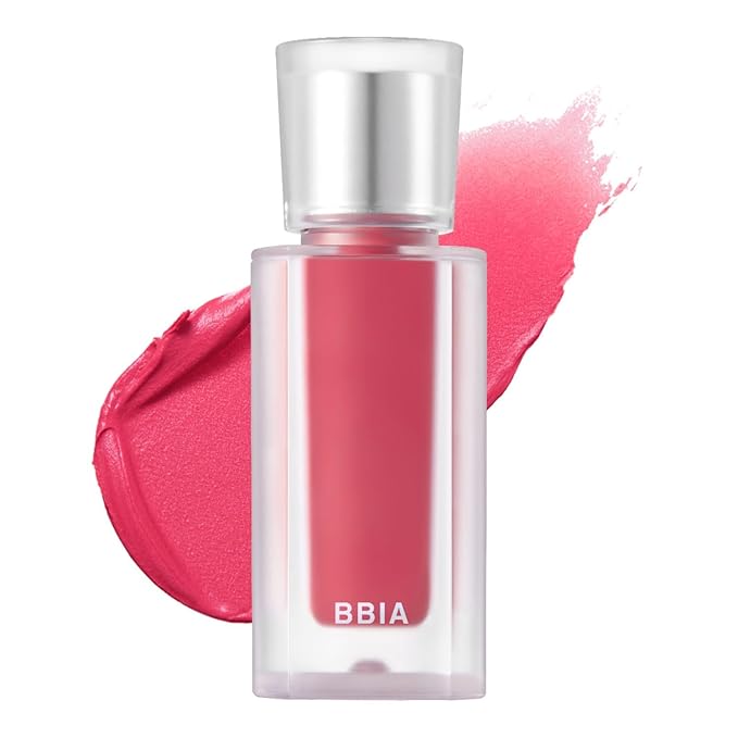 BBIA Last Velvet Tint NEW - Soft Creamy Matte Finish Lip Stain, Blur Effect & Velvety Texture, Long-Lasting, High Pigment, Non-Drying, Vegan, Korean Lip Makeup (V18 MORE CHEERFUL, Pack of 1)-Velvo Beauty