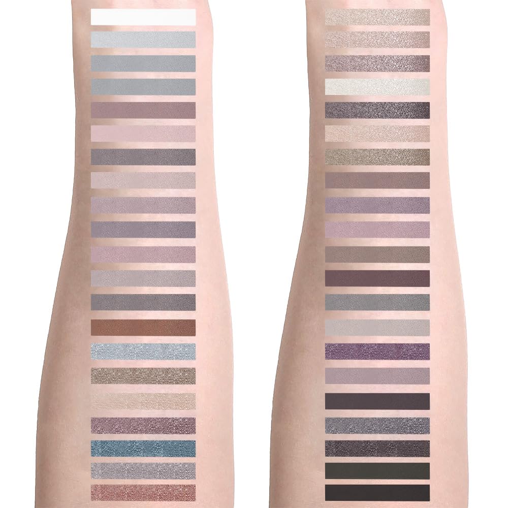 42 Colors Smokey Eye Shadow Makeup Palette,Nude White Black Grey Brown Matte Shimmer eutral Natural Eyeshadow,Waterproof, Long Lasting Naturing-Looking-Velvo Beauty