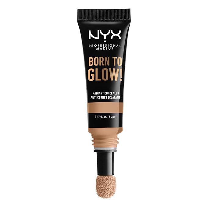 NYX PROFESSIONAL MAKEUP Born To Glow Radiant Concealer, Medium Coverage - Medium Olive-Velvo Beauty