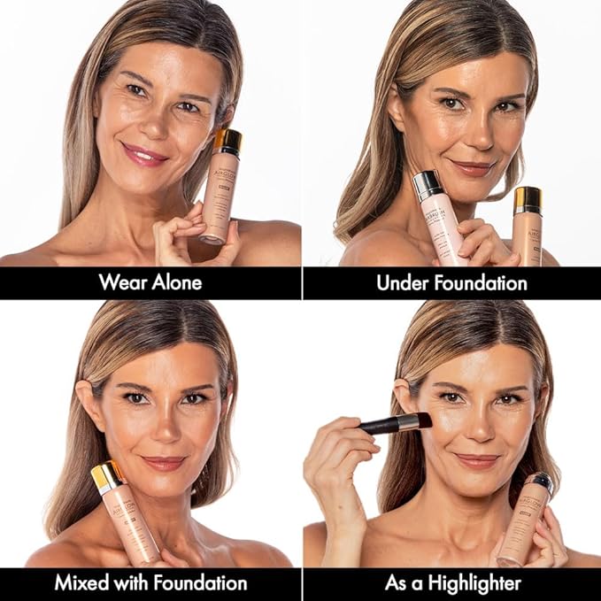 Jerome Alexander MagicMinerals AirGlow Tinted Highlighting Night Mist, Illuminating Airbrush Tinted Moisturizer Spray | Bronze Glow-Velvo Beauty