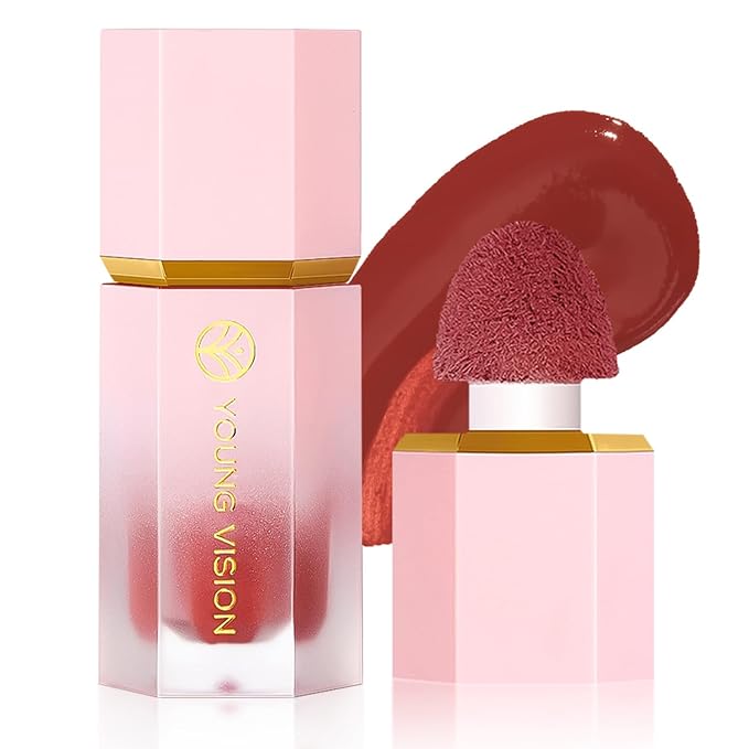 YOUNG VISION Liquid Cheek Blush -Soft Cream Rouge/Blusher Makeup, Buildable Gel-Cream Formula, Long-Wearing, Dewy Finish-Velvo Beauty