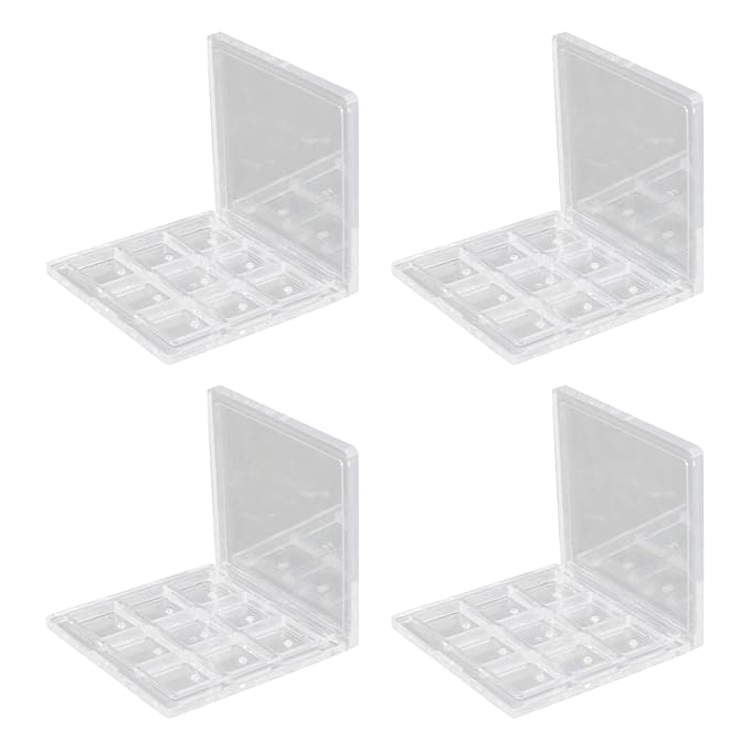 Empty Eyeshadow Palette Eyeshadow Makeup Palette Lipstick Container Makeup Empty Case for Blush Lipstick, 4Pcs 36 Grids-Velvo Beauty